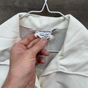 Vintage Sunny Soule Shirt Womens Medium Short Sleeve Button Up Pockets 70s Top